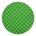 Saint Patrick's Day Scottish Plaid Print Round Blanket
