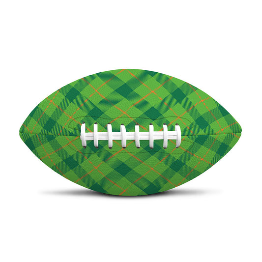 Saint Patrick's Day Scottish Plaid Print Rugby Ball