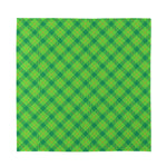 Saint Patrick's Day Scottish Plaid Print Silk Bandana