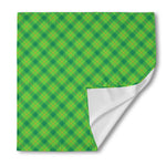 Saint Patrick's Day Scottish Plaid Print Silk Bandana