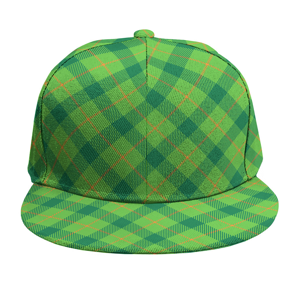 Saint Patrick's Day Scottish Plaid Print Snapback Cap