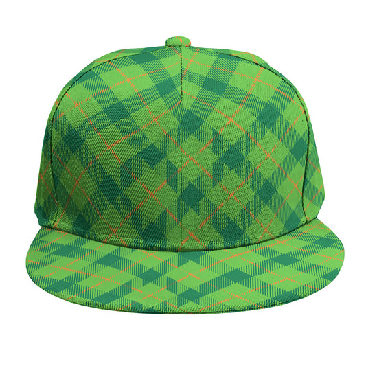 Saint Patrick's Day Scottish Plaid Print Snapback Cap