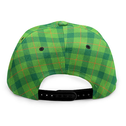 Saint Patrick's Day Scottish Plaid Print Snapback Cap