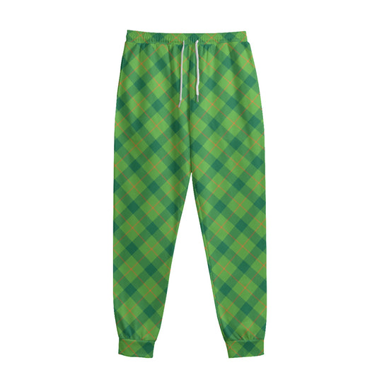 Saint Patrick's Day Scottish Plaid Print Sweatpants
