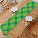 Saint Patrick's Day Scottish Plaid Print Table Runner