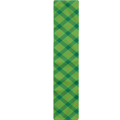 Saint Patrick's Day Scottish Plaid Print Table Runner