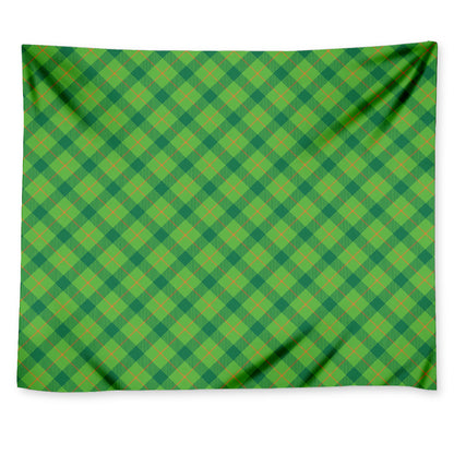 Saint Patrick's Day Scottish Plaid Print Tapestry