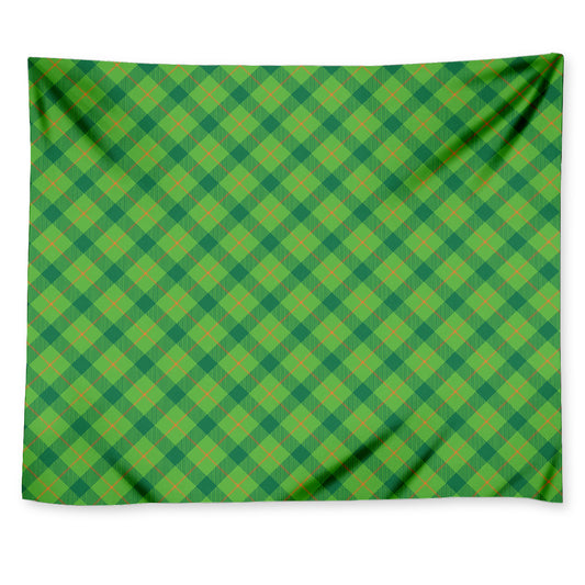 Saint Patrick's Day Scottish Plaid Print Tapestry