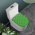 Saint Patrick's Day Scottish Plaid Print Toilet Lid Cover