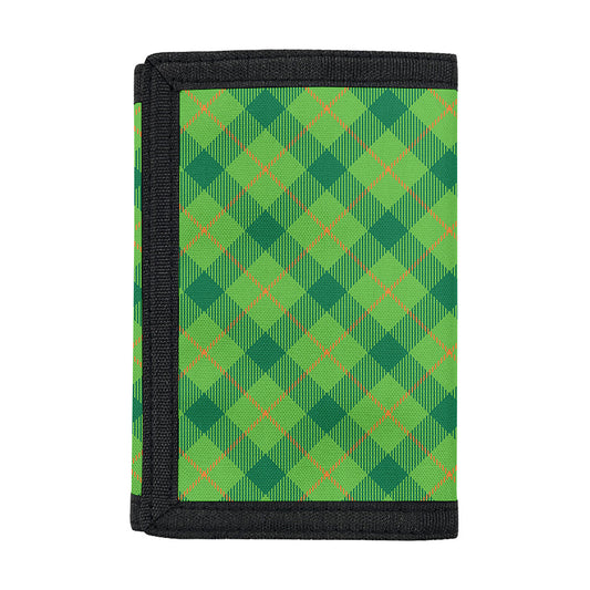 Saint Patrick's Day Scottish Plaid Print Trifold Wallet
