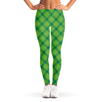 Saint Patrick's Day Scottish Plaid Print Women's Leggings