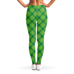 Saint Patrick's Day Scottish Plaid Print Women's Leggings