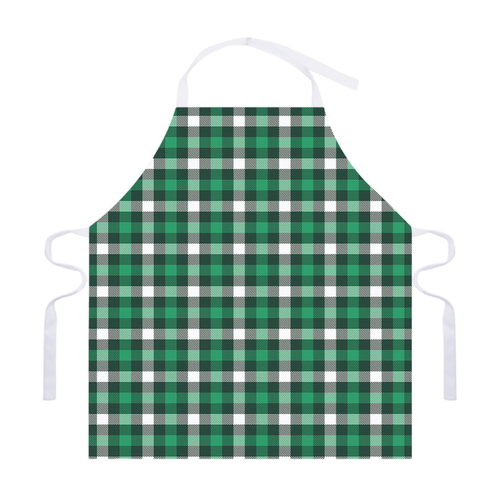 Saint Patrick's Day Stewart Plaid Print Adjustable Apron