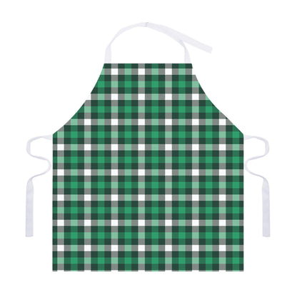 Saint Patrick's Day Stewart Plaid Print Adjustable Apron