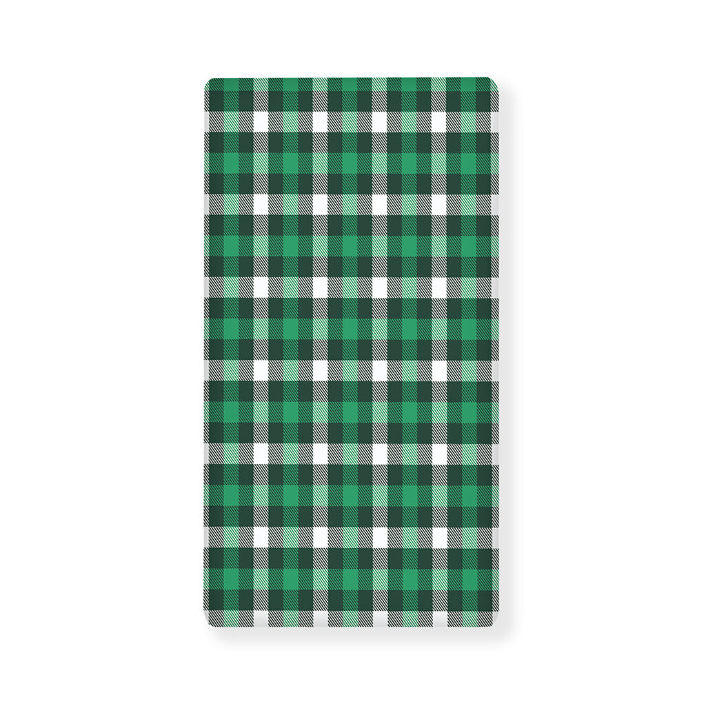 Saint Patrick's Day Stewart Plaid Print Baby Crib Sheet