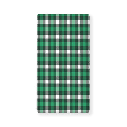 Saint Patrick's Day Stewart Plaid Print Baby Crib Sheet