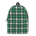 Saint Patrick's Day Stewart Plaid Print School Backpack