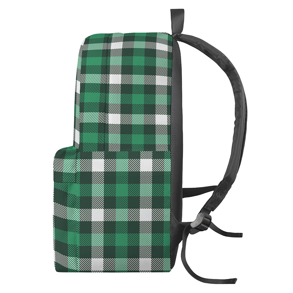 Saint Patrick's Day Stewart Plaid Print Backpack