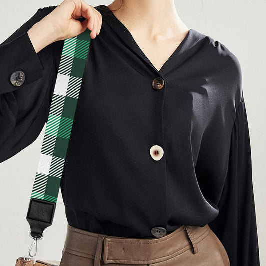 Saint Patrick's Day Stewart Plaid Print Bag Strap