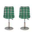 Saint Patrick's Day Stewart Plaid Print Bar Stool Covers