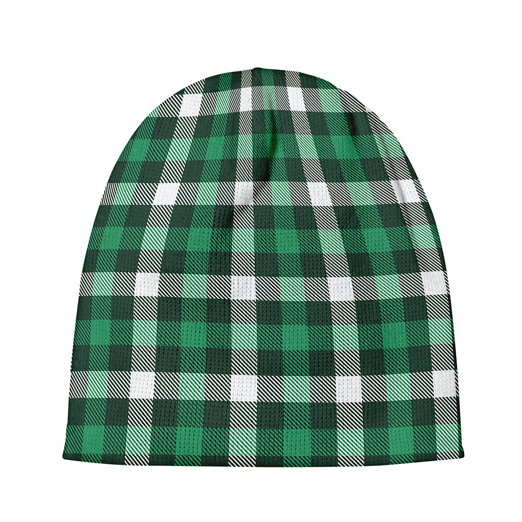 Saint Patrick's Day Stewart Plaid Print Beanie
