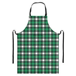 Saint Patrick's Day Stewart Plaid Print Bib Apron With Pocket