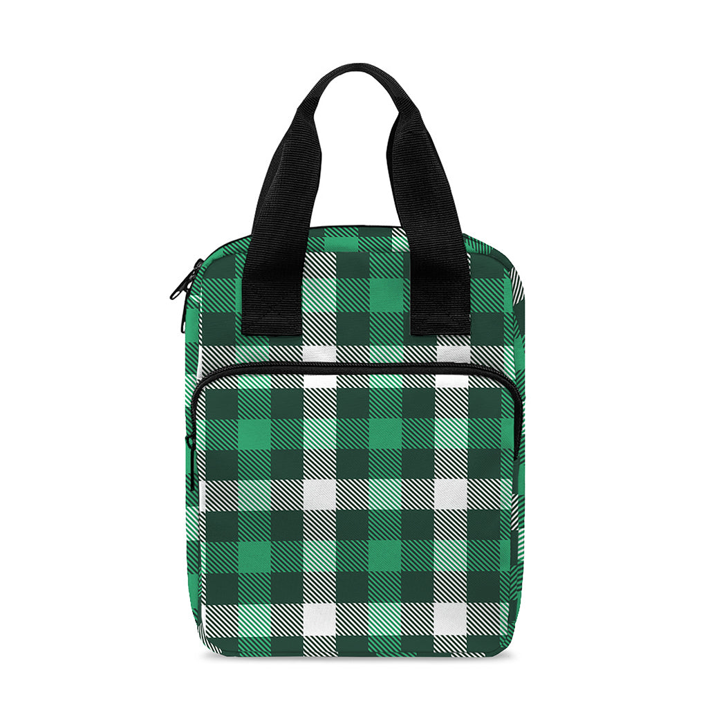 Saint Patrick's Day Stewart Plaid Print Bible Tote Bag