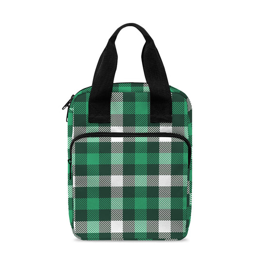 Saint Patrick's Day Stewart Plaid Print Bible Tote Bag