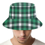 Saint Patrick's Day Stewart Plaid Print Bucket Hat