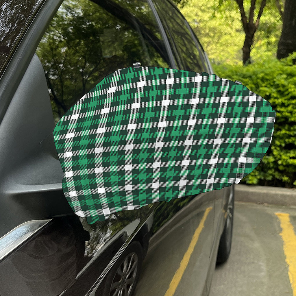 Saint Patrick's Day Stewart Plaid Print Car Side Mirror Covers