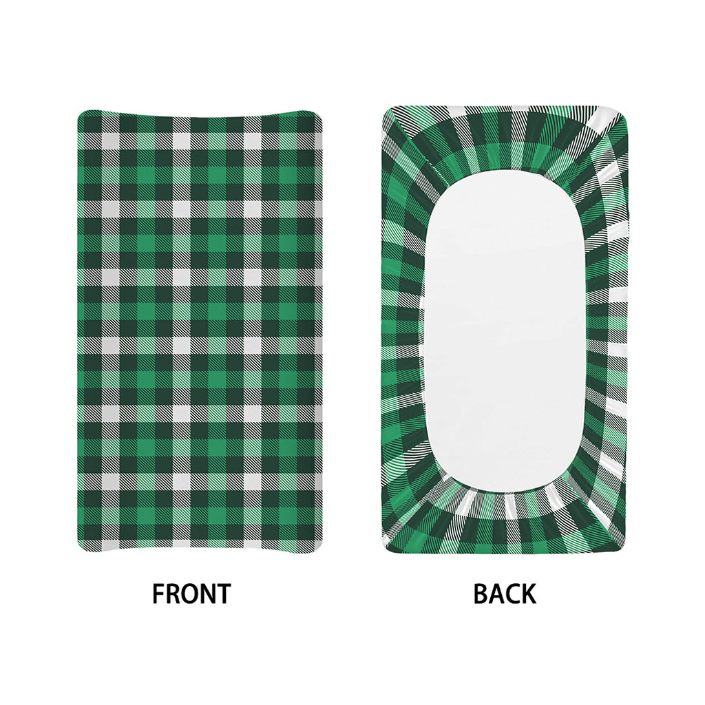 Saint Patrick's Day Stewart Plaid Print Changing Pad Cover