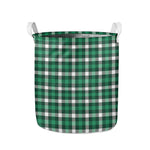 Saint Patrick's Day Stewart Plaid Print Collapsible Laundry Basket