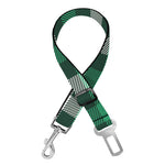 Saint Patrick's Day Stewart Plaid Print Dog Seat Belt
