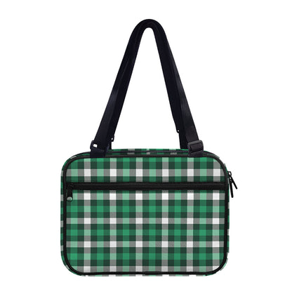 Saint Patrick's Day Stewart Plaid Print Double Strap Bible Bag