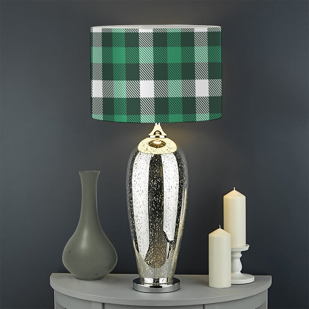 Saint Patrick's Day Stewart Plaid Print Drum Lamp Shade