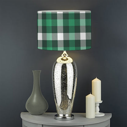 Saint Patrick's Day Stewart Plaid Print Drum Lamp Shade
