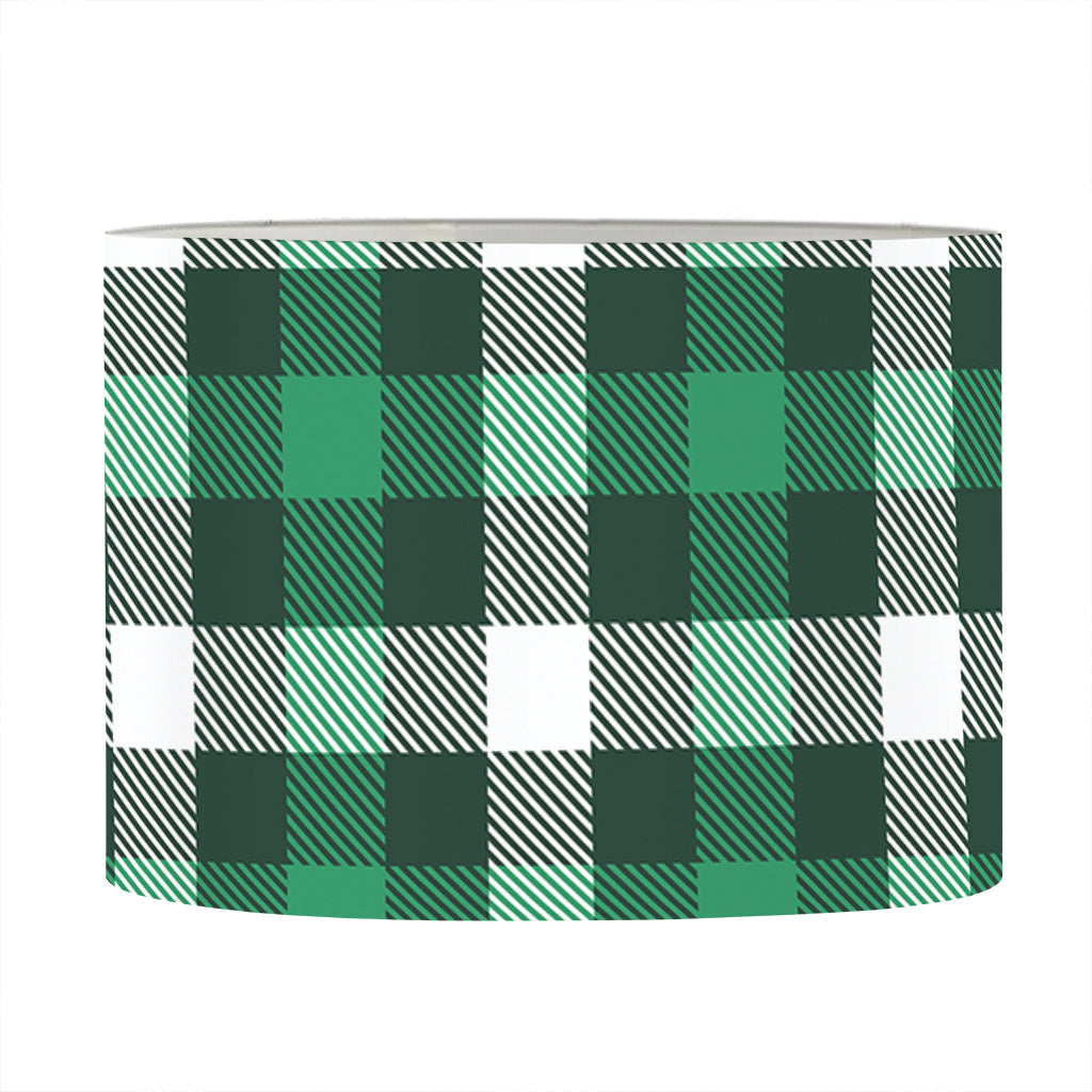 Saint Patrick's Day Stewart Plaid Print Drum Lamp Shade