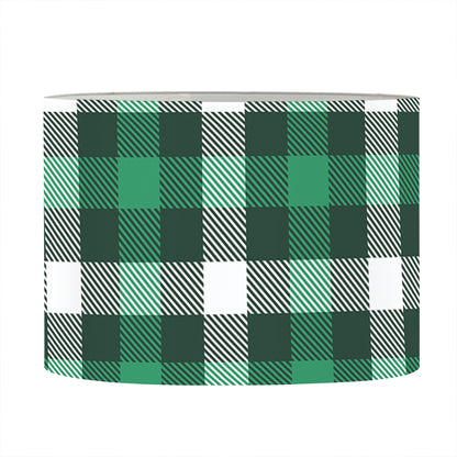 Saint Patrick's Day Stewart Plaid Print Drum Lamp Shade