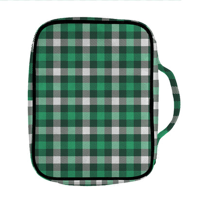 Saint Patrick's Day Stewart Plaid Print Front Pocket Bible Bag
