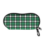 Saint Patrick's Day Stewart Plaid Print Glasses Case