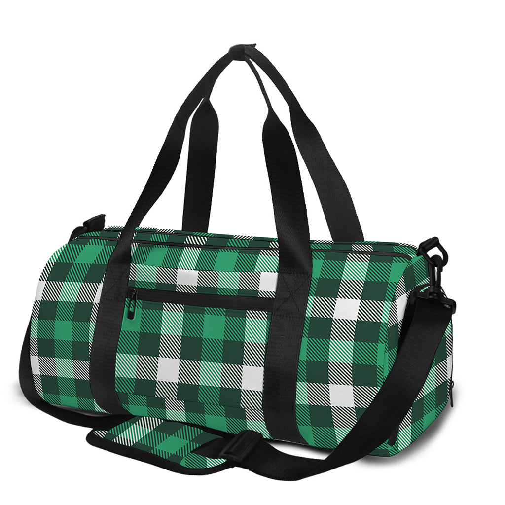 Saint Patrick's Day Stewart Plaid Print Gym Bag