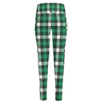 Saint Patrick's Day Stewart Plaid Print High-Waisted Pocket Leggings