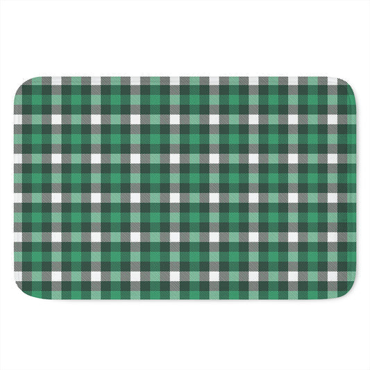 Saint Patrick's Day Stewart Plaid Print Indoor Door Mat