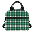Saint Patrick's Day Stewart Plaid Print Insulated Lunch Bag