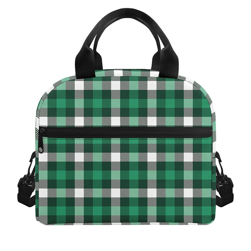 Saint Patrick's Day Stewart Plaid Print Insulated Lunch Bag