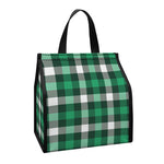 Saint Patrick's Day Stewart Plaid Print Insulated Lunch Tote