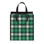 Saint Patrick's Day Stewart Plaid Print Insulated Lunch Tote