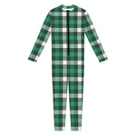 Saint Patrick's Day Stewart Plaid Print Jumpsuit