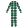 Saint Patrick's Day Stewart Plaid Print Jumpsuit