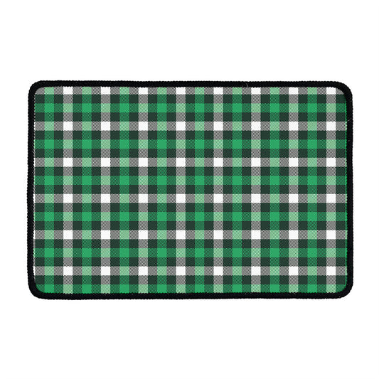 Saint Patrick's Day Stewart Plaid Print Kitchen Mat
